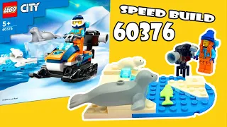 60376 City Arctic Explorer Snowmobile Speed build sets 2023 #lego #legocity