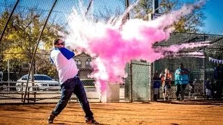 Couple Hits Homerun With Their Baseball Themed Gender Reveal Party
