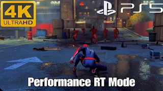 Spider-Man Remastered PS5 | Rykers Island Prison Break | Performance RT Mode 60FPs 4K Ultra HD