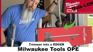 Edging has never been so fun (Milwaukee Tools QUIK-LOK EDGER ATTACHMENT)    Laser Level Winner !