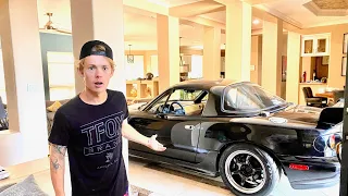 Putting My Car in Tanner Fox’s House PRANK