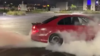 Mercedes E55 Amg e211 - Insane Burnout