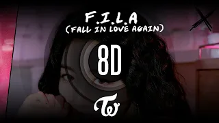 𝟴𝗗 𝗠𝗨𝗦𝗶𝗖 | F.I.L.A (Fall In Love Again) - TWICE (트와이스) | Use headphones🎧🎧🎧