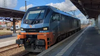 Bahnverkehr in Riesa mit Glaubitz bei Riesa mit  RE 50 Leipzig Hbf 15 Minuten zu spät