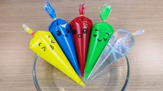 Making Glossy Slime With Funny Piping Bags | Glossy Slime, ASMR Slime