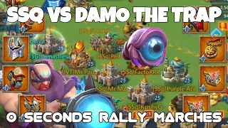 DAMO V SSQ! RALLIES HIT IN 0 SECONDS! - Lords Mobile