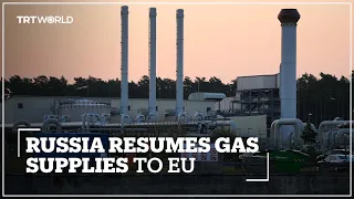 Russia resumes critical gas supplies to Europe