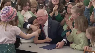 Gov. Walz signs free school lunch bill into law [RAW]