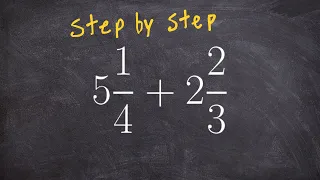 Learn how to add two mixed numbers with unlike denominators