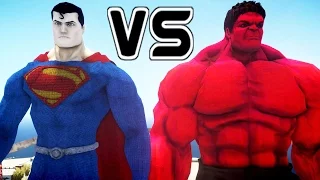 SUPERMAN VS RED HULK - EPIC BATTLE