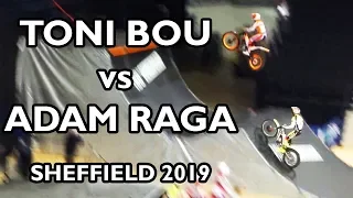 Toni Bou vs Adam Raga - Sheffield Indoor Motorbike Trial 2019