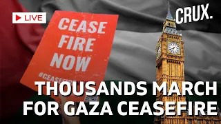 Massive Pro-Palestine March In London Calls For Ceasefire And End To Israel's Gaza Bombing