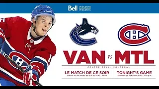 NHL 19 PS4. REGULAR SEASON 2018-2019: Vancouver CANUCKS VS Montreal CANADIENS. 01.03.2019. (NBCSN) !