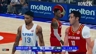 LIVE NOW! Gilas Pilipinas vs Germany | FIBA WORLD CUP 2023  | September 4, 2023 I CPU VS CPU