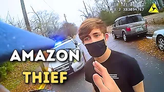 Amazon Porch Pirate Busted With Car/Home Full Of Packages, Christmas Gifts
