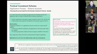 Festival Investment Scheme 2025 - Application Clinic