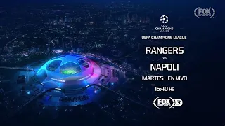 Rangers VS. Napoli - UEFA Champions League 2022/2023 - FOX Sports PROMO