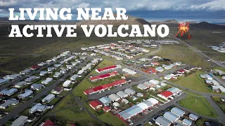 GRINDAVIK, living next to erupting #Volcano! 5 km from #Fagradalsfjall #Iceland with Drone 4K 09.21