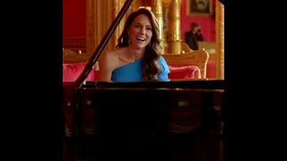 Princess Kate stuns #Eurovision fans as she plays piano in surprise performance