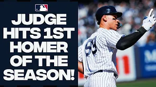 AARON JUDGE CRUSHES FIRST HOME RUN OF MLB SEASON!!!