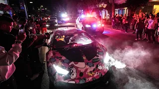 MONTEREY POLICE SWARM "OUT OF CONTROL" HYPERCAR MEET!