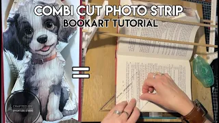 Combi Cut Photo Strip Book // Book Art Tutorial   // Fore Edge Book Art