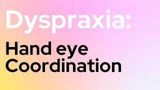 #Shorts Did you know Dyspraxia: causes issues with hand eye coordination