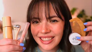 ASMR Giving You a "Clean Girl" Glassy Skin Makeover 🫧 ✨(skincare, haircare, makeup, layered sounds)