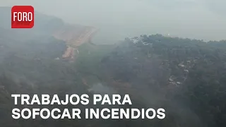 Así se ven desde el aire los incendios forestales en Valle de Bravo - Expreso de la Mañana