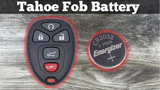 2007 - 2014 Chevy Tahoe Remote Key Fob Battery Change - How To Remove & Replace Fob Batteries