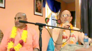 HH Bhakti Brhat Bhagavata Swami & HH Bhakti Prabhupada-Vrata Damodara Swami. Trinidad. 20/05/18