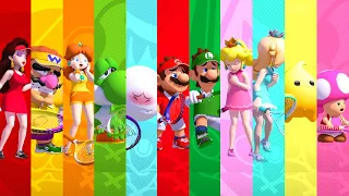 Mario Tennis Aces - All Characters Losing Animations (All DLC Included)