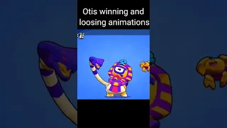 Otis new brawler winning and loosing animations | Brawl Stars #brawlstars #shorts