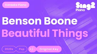 Benson Boone - Beautiful Things (Piano Karaoke)