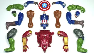 Assemble Toys Hulk Buster, Hulk Smash, Captain America, Siren Head - avengers superhero