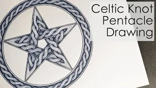 Celtic Knot Pentacle Drawing