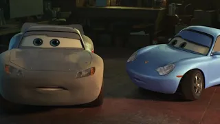 Cars 3 - Sally Encourages Lightning McQueen