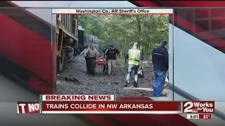 Trains collide in Arkansas