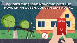 EVNCPC: An toàn điện mùa mưa bão