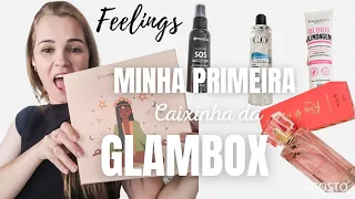 Minha primeira caixa Glambox | #glamboxagosto #glambox #glamboxbrasil #glamboxfeelings