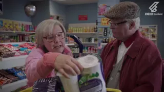 The contents of Winston’s shopping basket are under scrutiny | Still Game series 7