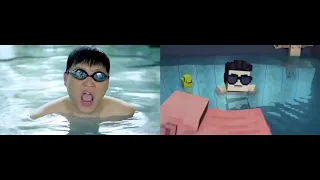 Gangnam Style vs. Minecraft Style But is Reversed