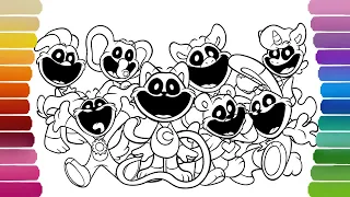 Smiling Critters Coloring Pages / How to Color POPPY PLAYTIME 3.