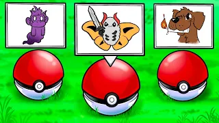 Choose Your Starter Pokemon By Only Seeing A Drawing