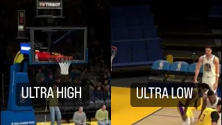 NBA 2K23 Mobile Arcade Edition iOS Video Settings Highest vs Lowest