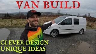 MICRO CAMPER VAN BUILD - CLEVER DESIGN IDEAS and LAYOUT TO COME - VW CADDY MAXI Volkswagen