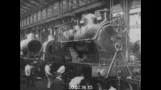 Building a Locomotive Railway Engine at Crewe, 1900s - Film 1011127