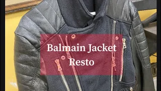 Balmain Jacket,  replaced part of the torn panel
