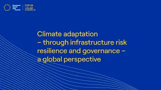 Climate adaptation – through infrastructure risk resilience and governance – a global perspective