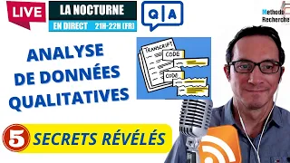 🎙LIVE : 5 Secrets de l'Analyse de Données Qualitatives